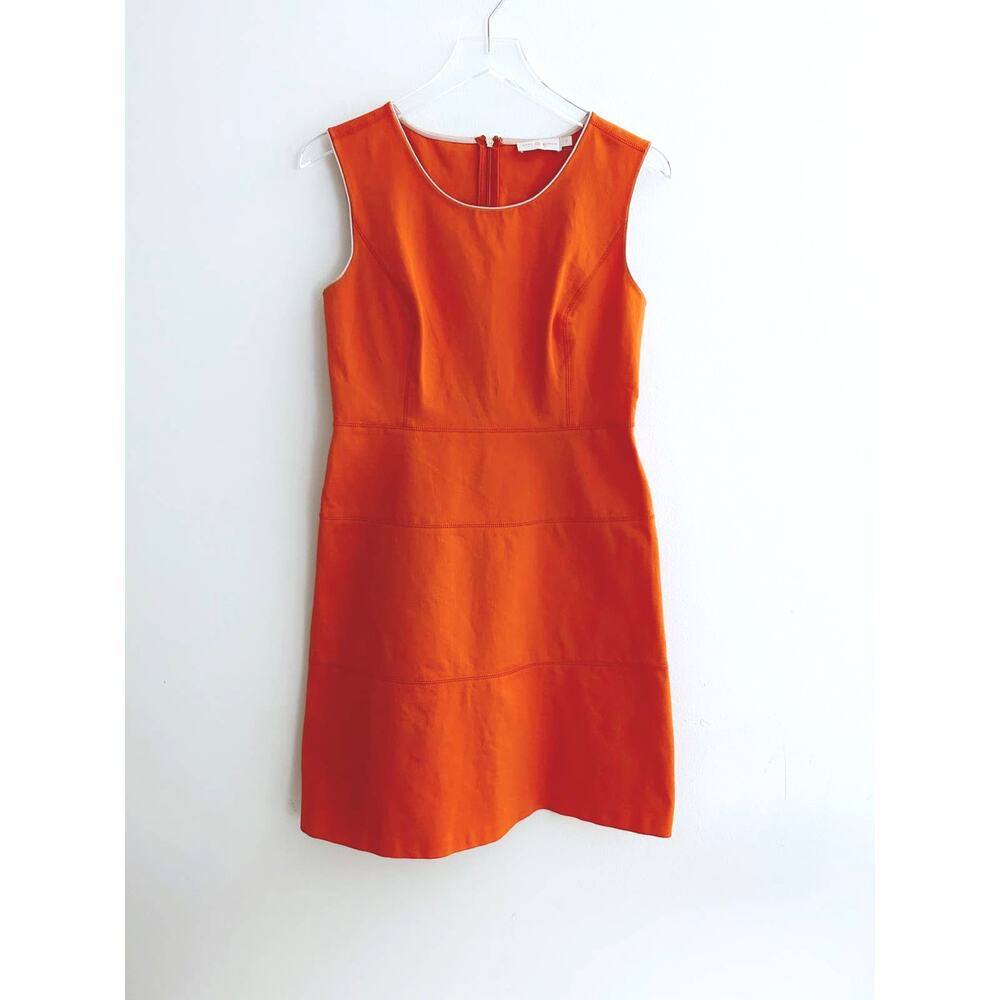 Tory Burch Orange Dress with Contrast Piping Style 18142400